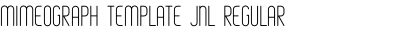 Mimeograph Template JNL Regular